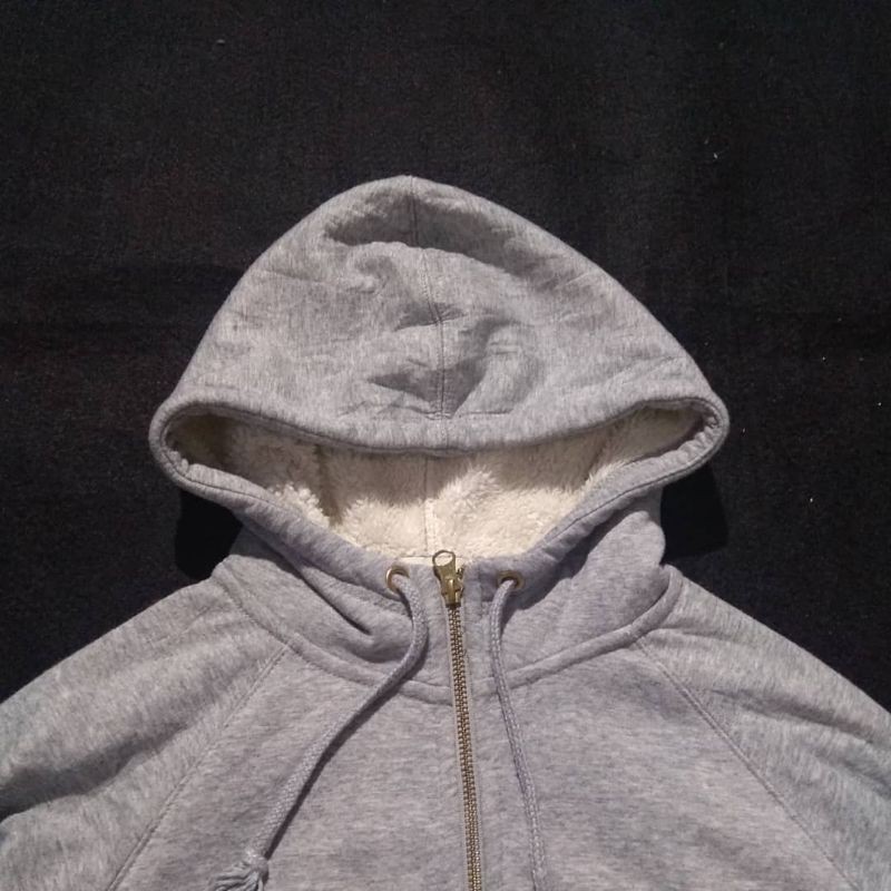 GU Uniqlo sherpa Zip Hoodie