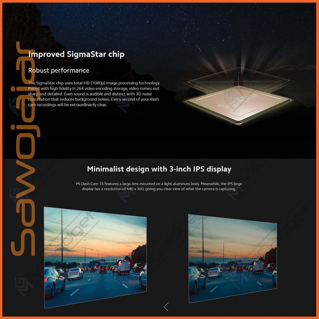 Xiaomi Mi Dash Cam 1S Dashcam 1 S - Kamera Mobil-2