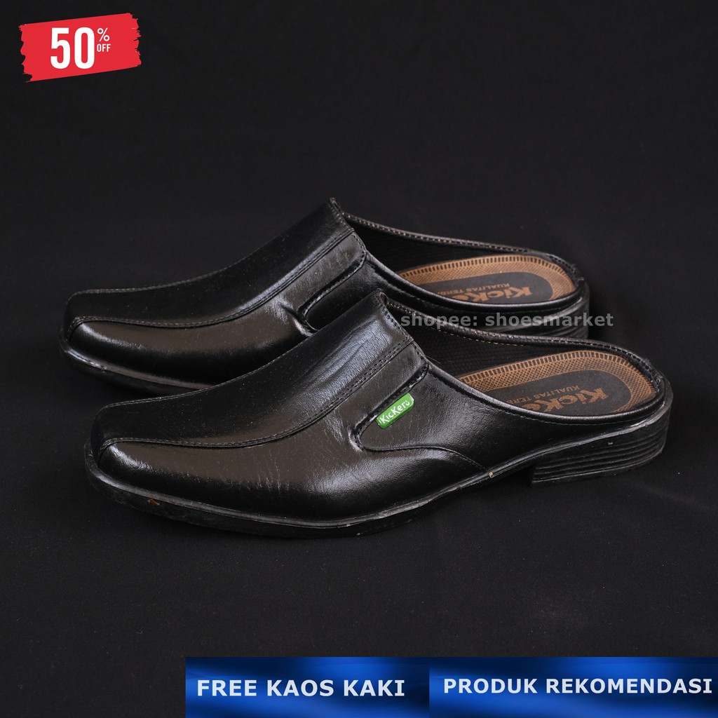 Sepatu Sendal Pria Slop Bustong Cowok Casual Santai Formal Kerja