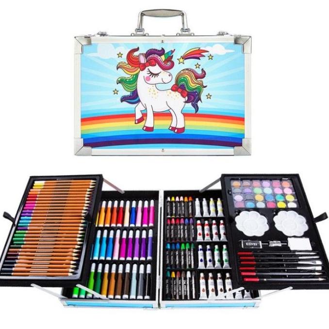 

FXG - Set Alat Gambar Anak Tulis Lukis Koper Box Jingjing ATK04 Bisa