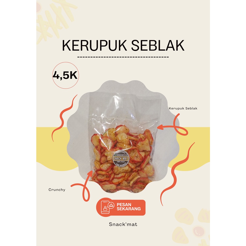 

Snack'Mat - Kerupuk Seblak Pedas