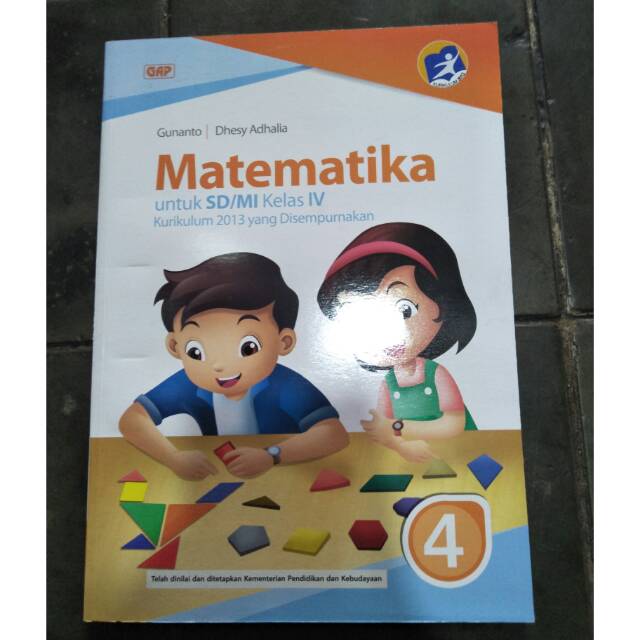 Buku siswa matematika GAP kelas 4 erlanggga kurtilas