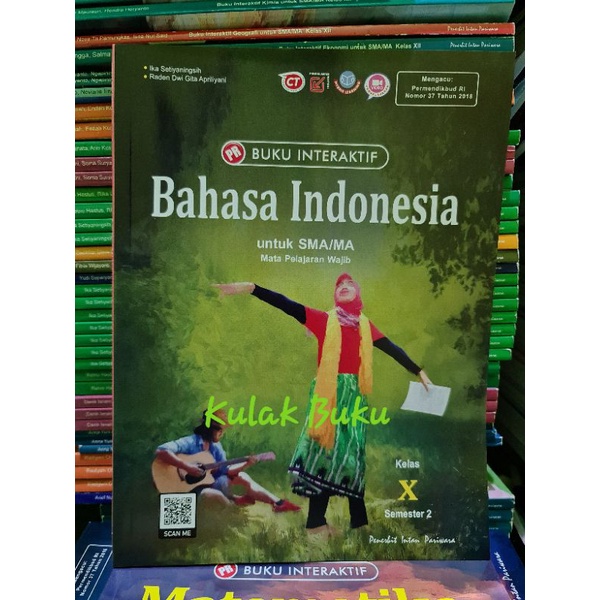 Buku PR/LKS interaktif bahasa indonesia kelas 10 semester 2 tahun 2021