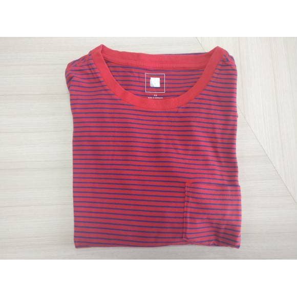 Kekinian Kaos Gap Essential Stripe Pocket Original Murah