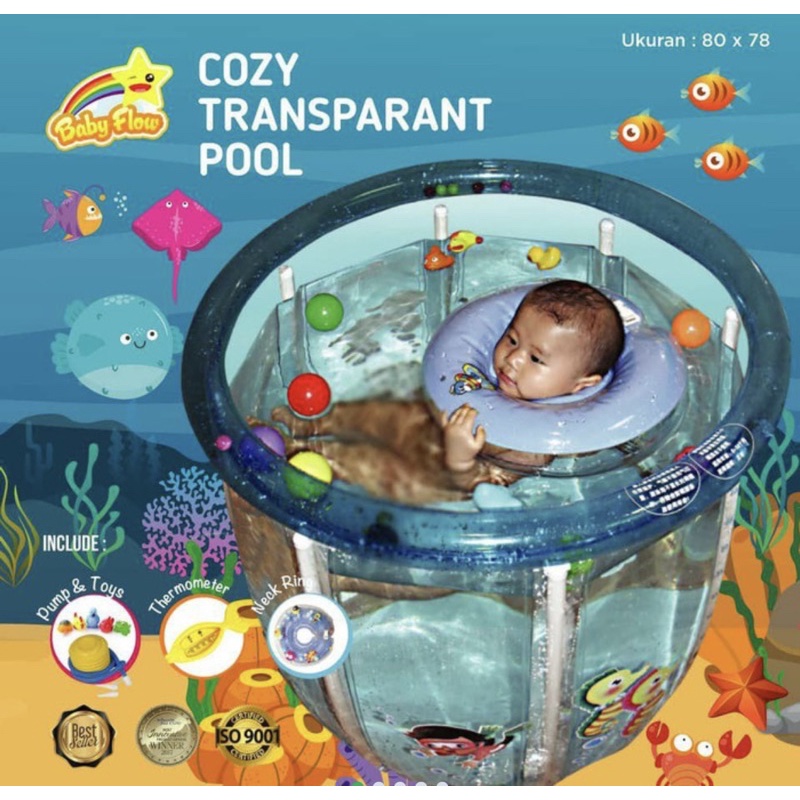 baby flow baby spa cozy transparant pool kolam renang bayi