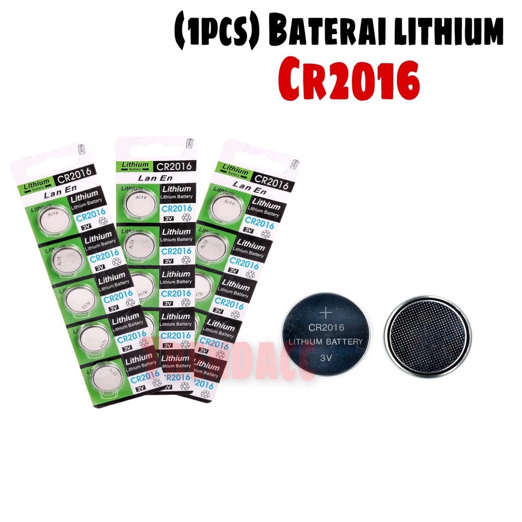 Trend-Baterai Battery Lithium Hijau CR2016 Batu Batre Lithium 3V Kancing Koin 1 STRIP