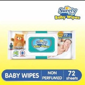 Tissue Basah Bayi Non Alcohol Sweety Isi 72 sheets