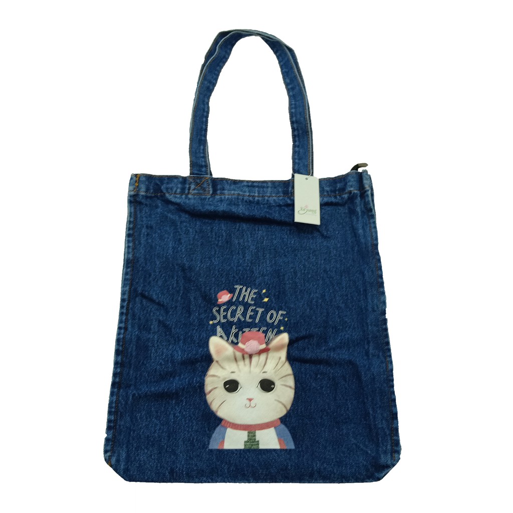 YAYANG Tote Bag Jeans Sablon