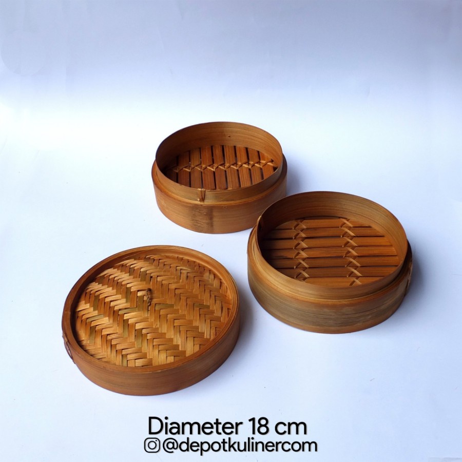 Klakat Bambu Dimsum 18 cm / Kukusan dimsum / Bambu Dimsum