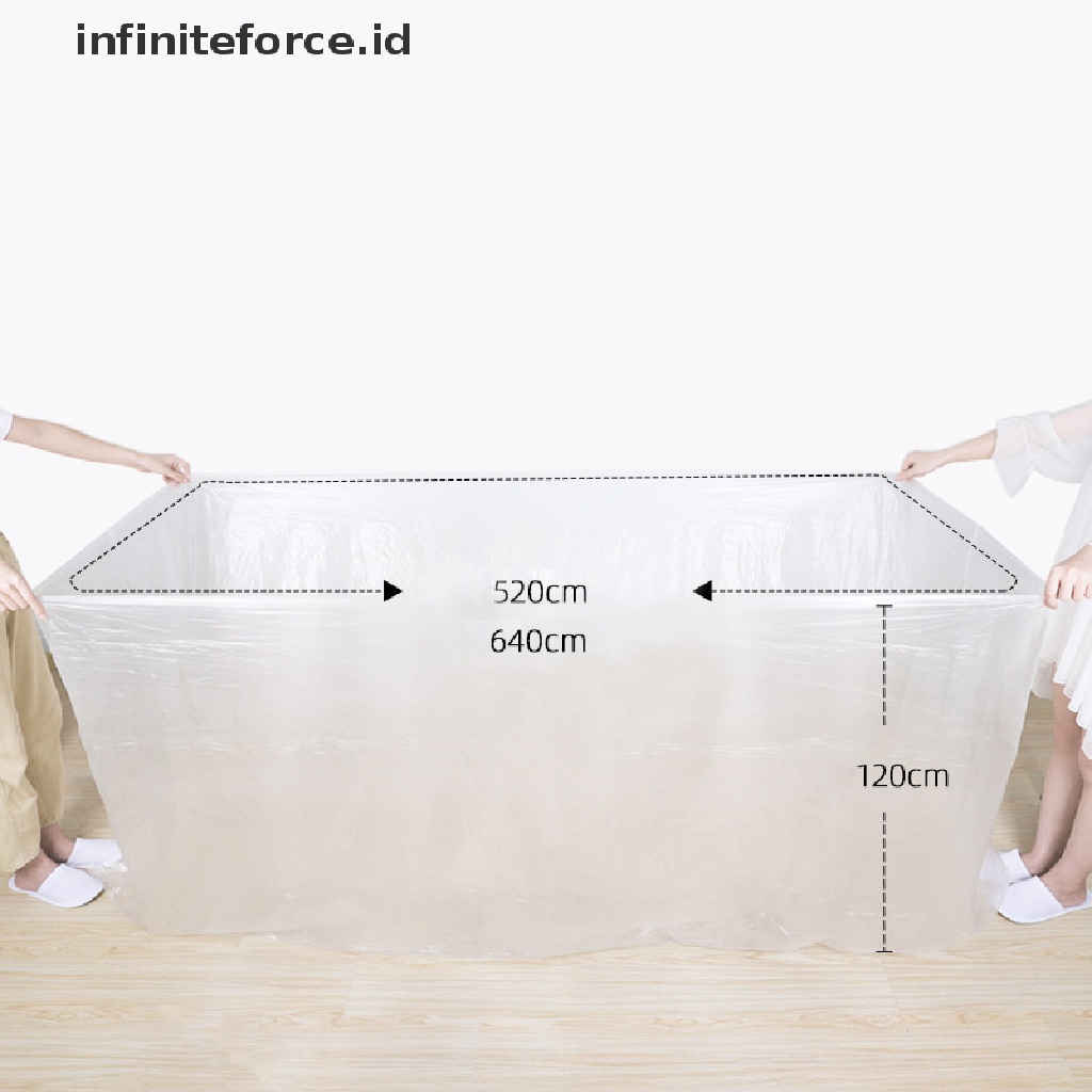 (infiniteforce.id) Plastik Cover Bathtub Sekali Pakai Portable Untuk Travel / Hotel