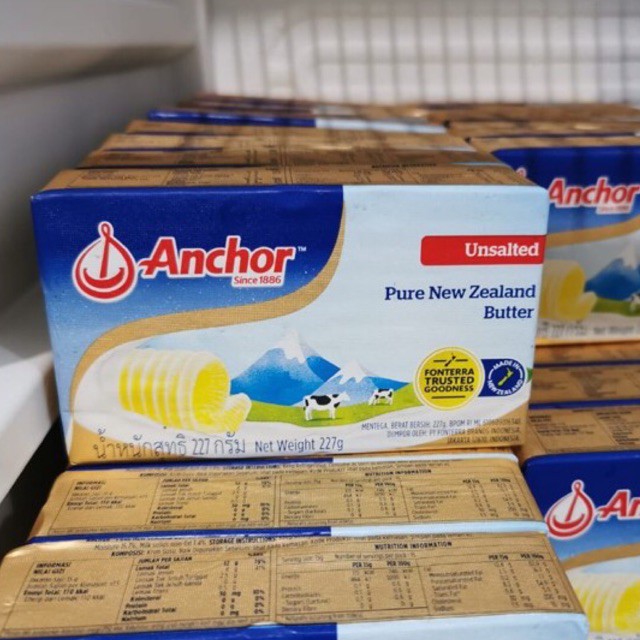 

Anchor Unsalted Butter 227 gram Pure New Zealand
