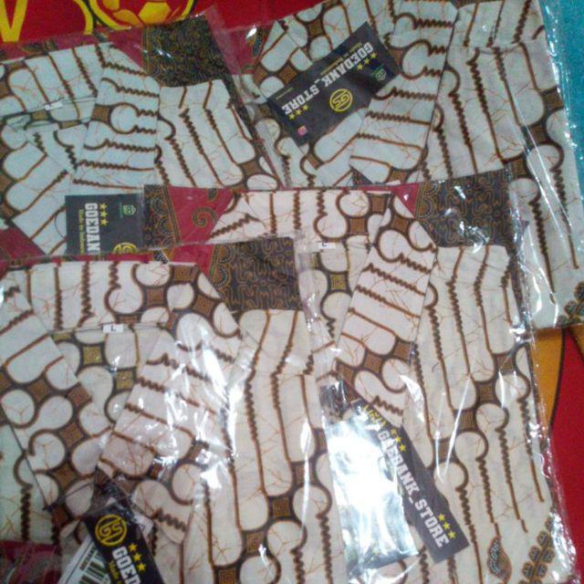 Kemeja Batik Lengan Panjang Size M L Xl Xxl Xxxl