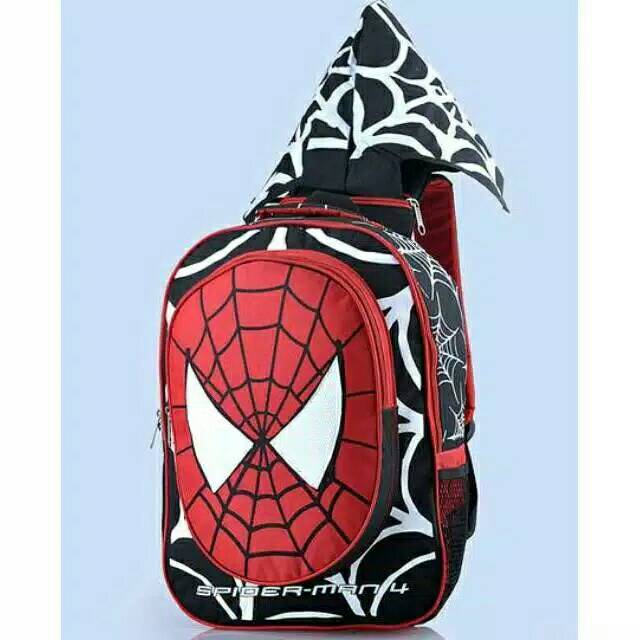 Ready Tas GARSEL sekolah PAUD TK SD/ Tas anak laki Spiderman