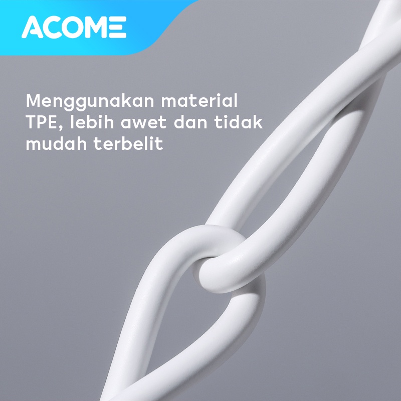 ACOME Kabel Micro USB Support OPPO VOOC Fast Charging Arus Maksimal 4A Support VOOC Garansi Resmi 1 Tahun AVM-010