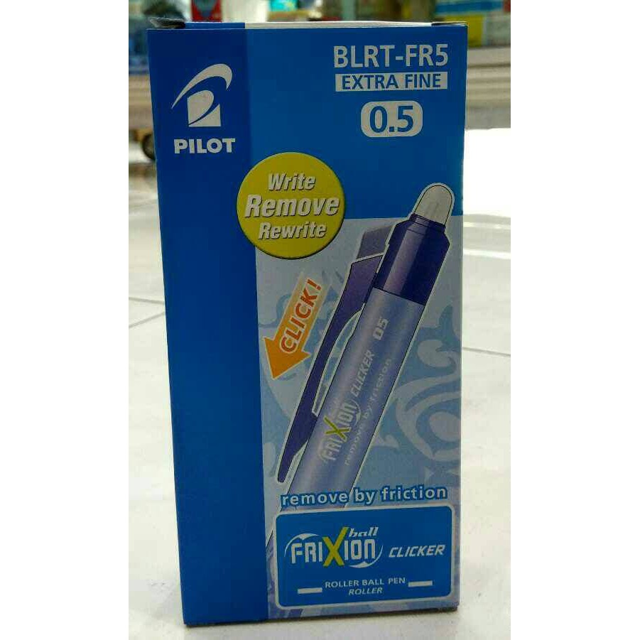 

HARGA KHUSUS Pulpen Biru 0.5mm Pilot Frixion Ball Clicker BLRT-FR5