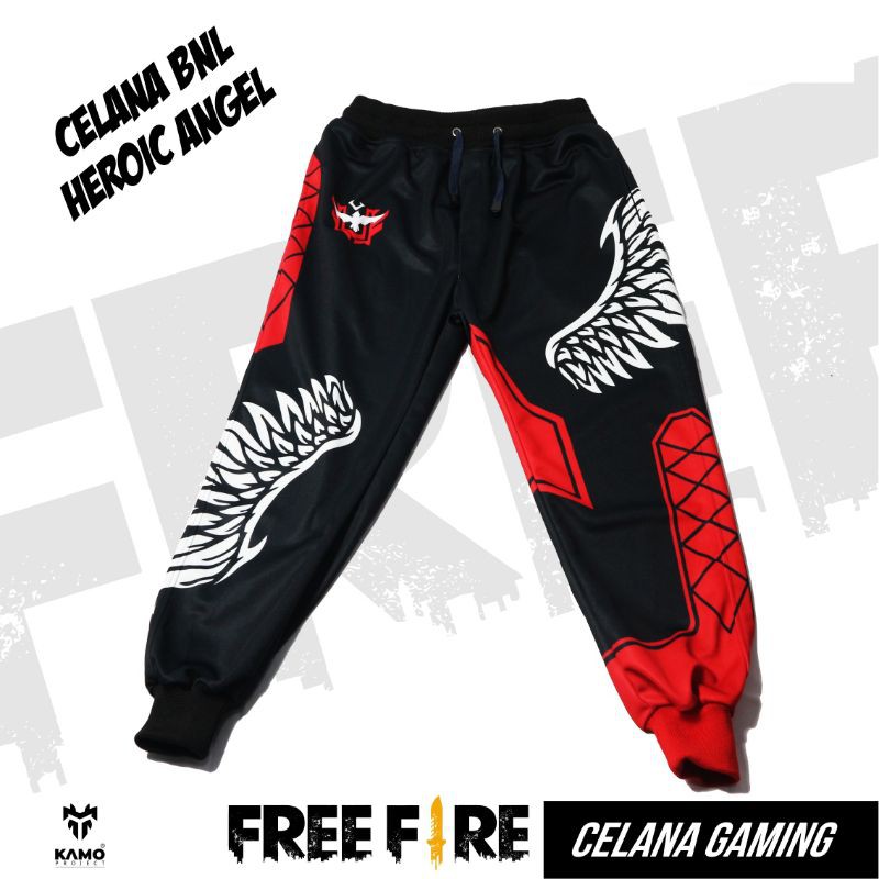 Celana ff BNL Gaming Free Fire Pria Anak dan Dewasa Heroic Angel