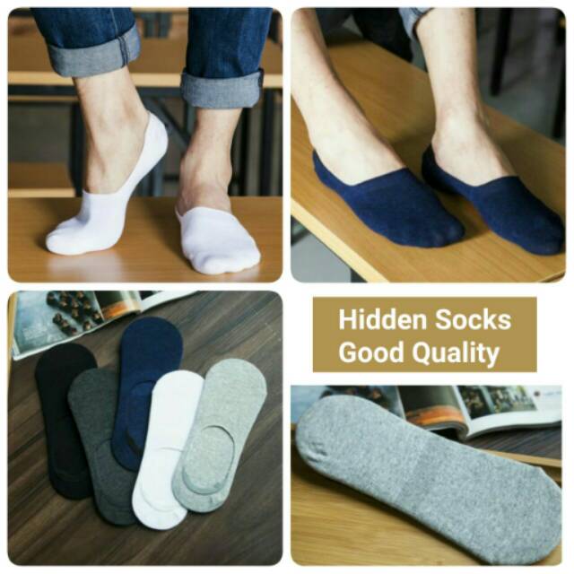 HIDDEN SOCKS - KAOS KAKI TIDAK TERLIHAT (KAOS KAKI BAWAH MATA KAKI)