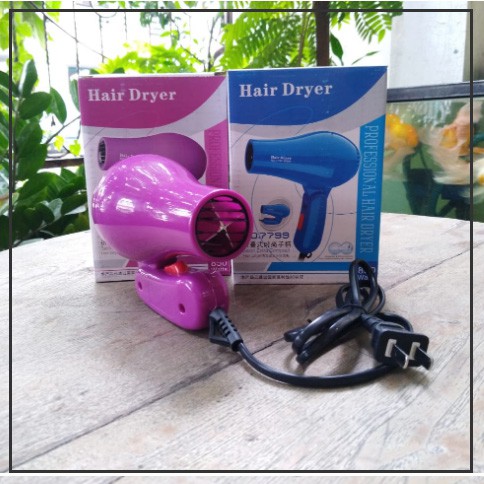 Travel Hair Dryer Lipat Kecil Alat Pengering Rambut CY8859