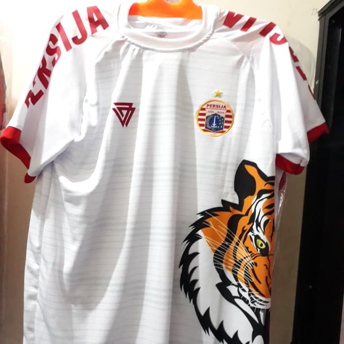 Termurah Persija Tiger Roar Jersey Putih Size : S , M , L , XL , 2XL