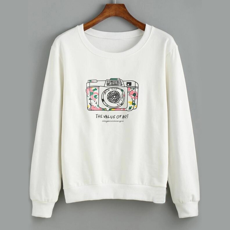 Camera Sweater - Sweatshirt Wanita