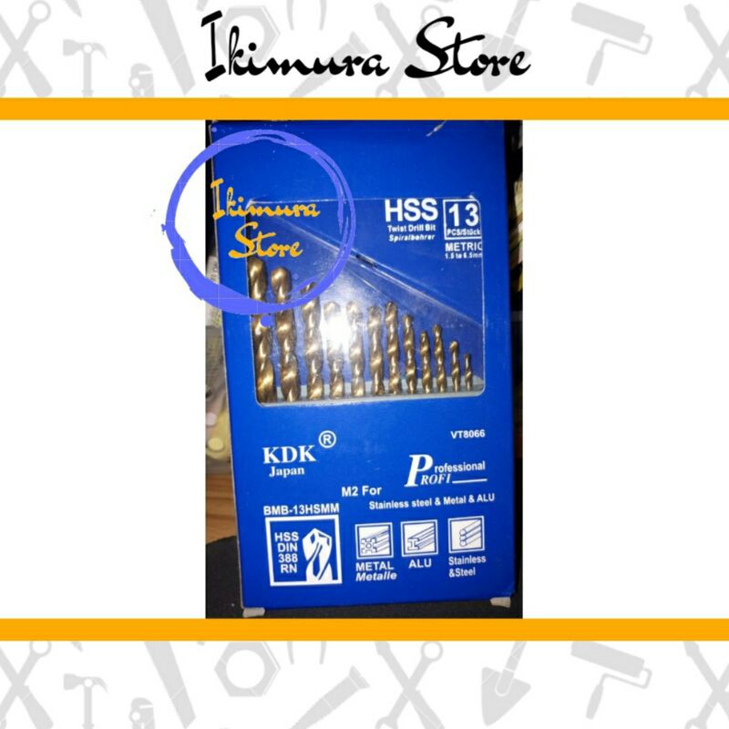 Mata Bor Besi 13pcs HSS 13 Pcs