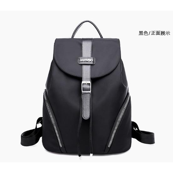 GT 1509 BQ 2075 RISCE TAS RANSEL BLACK NYLON IMPORT WANITA CEWEK PEREMPUAN JAKARTA BATAM