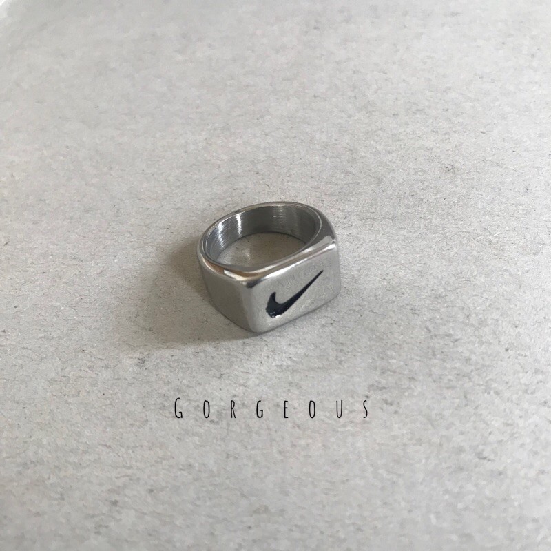 𝒔𝒘𝒐𝒐𝒔𝒉 𝒓𝒊𝒏𝒈 𝒗𝒐𝒍. 4 - cincin aesthetic titanium | cincin nike