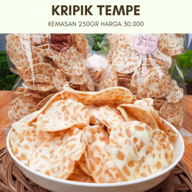 

Kripik Tempe 250 gr Cemilan Bi Ucu