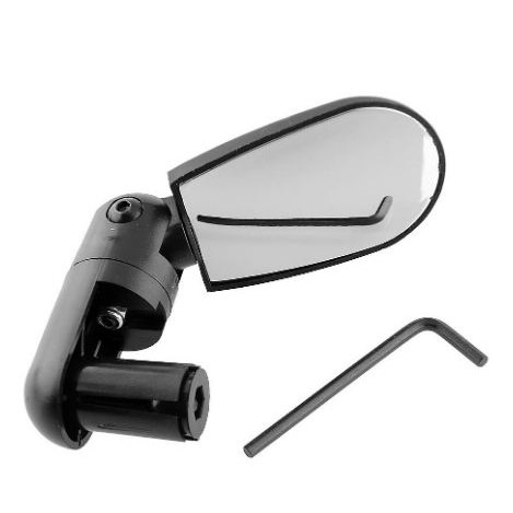 [SPIONONTEL] - DUUTI Kaca Spion 360 Rotate Handlebar Sepeda 1PCS - LY4437 - Black