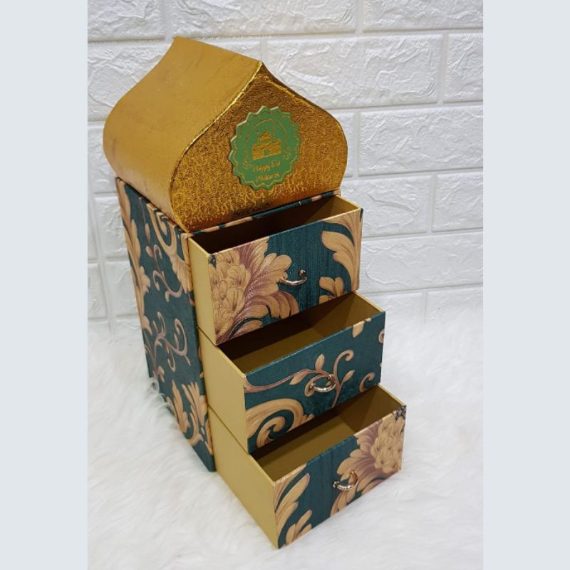 Souvenir Hampers Lebaran Hardbox Box Lebaran Natal Imlek Laci Box Susun Box Tingkat