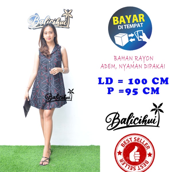 Balicihui Dress Lucy Dress Wanita Dress Pendek Wanita Dress Bali Trendy Nyaman