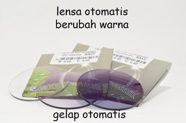 Lensa Kacamata Photocromic Max Minus 3.00 - 4.00 Cyl 0.50 - 1.75