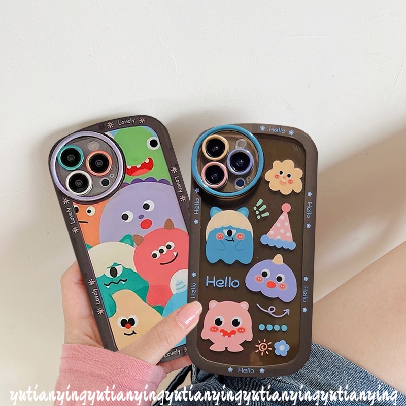 Soft Case Desain Kartun Monster Kecil Untuk Redmi 9T 10 9 10A 10C 9A 9C Note10s Note 10 Note 11 10Pro Note 8 9s 11Pro