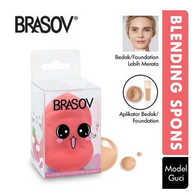 BRASOV Beauty Blender | Sponge Blending | Egg | Tear Drop | Guci VITAMINKU