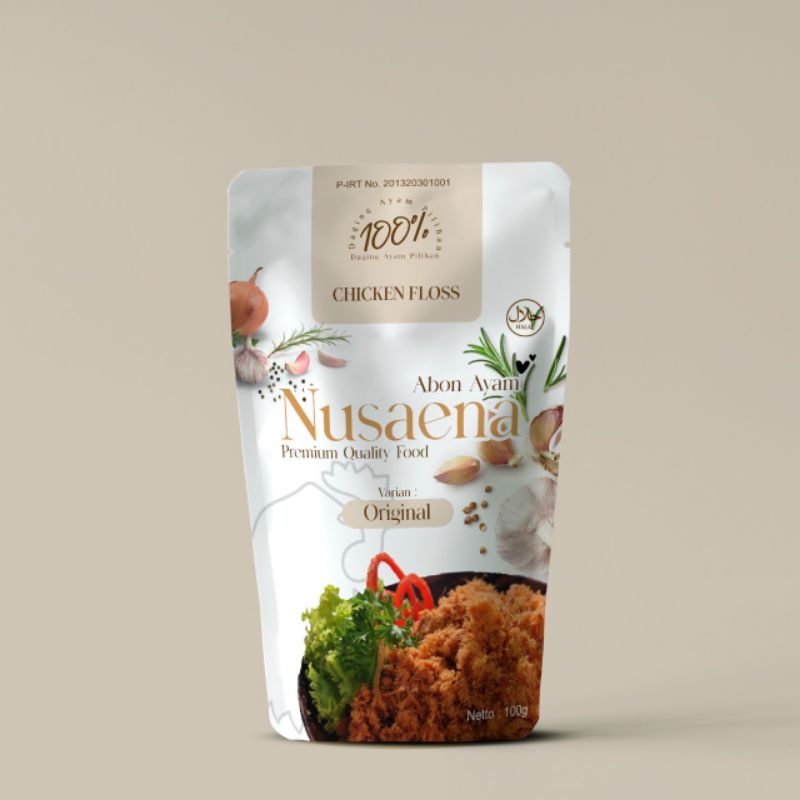 

ABON NUSAENA 100 gram (Premium Quality) 100% Daging Ayam Murni