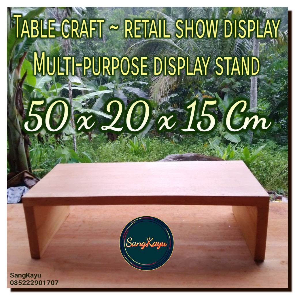 Multi-purpose table stand display 50x20x15 table craft succulent table
