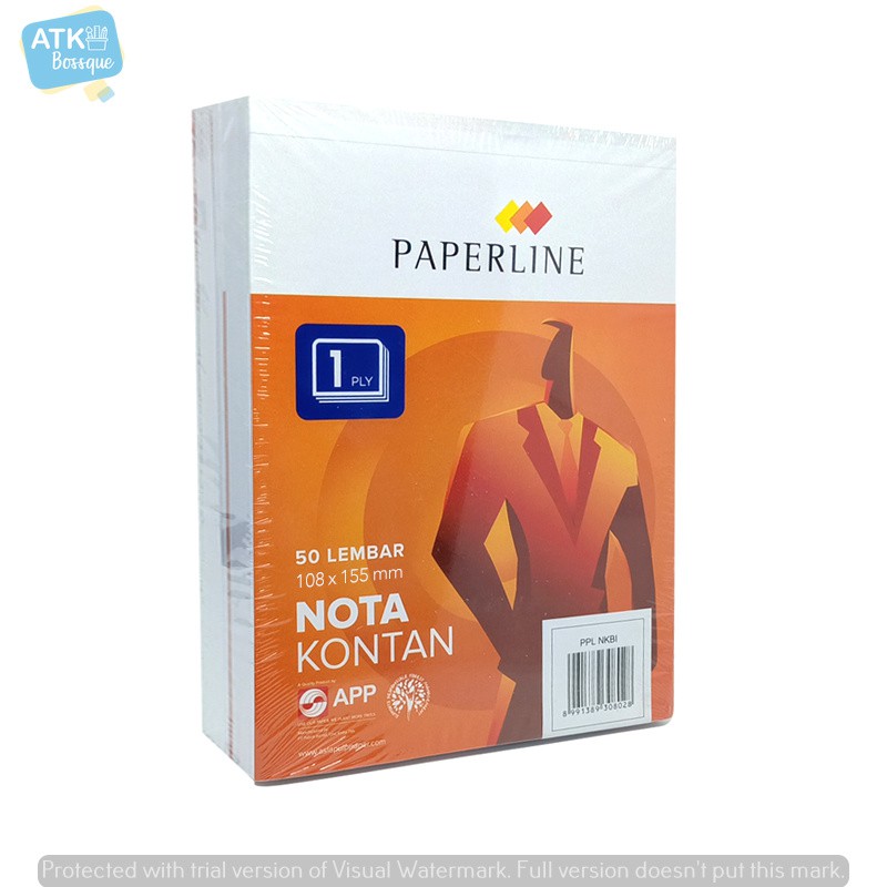 

Buku Nota Kontan Kecil Paperline Ukuran K1 1Ply 1 Rangkap 50