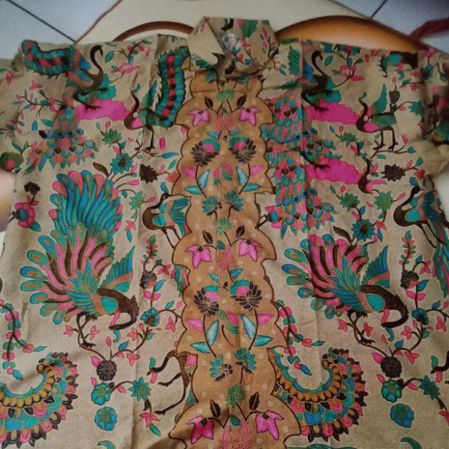 Silvia Batik12 Jumbo Krb114 B Hem Pria Pendek Katun Primis Premium Big Size Besar Xxl Xxxl 3l 4l 5l