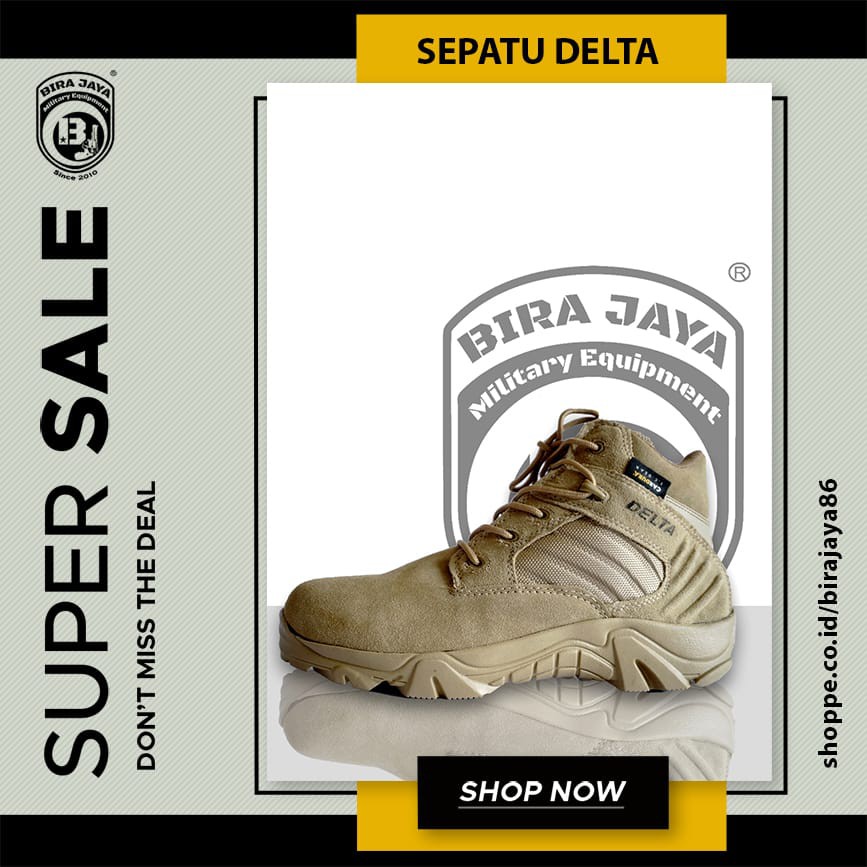 SEPATU TACTICAL OUTDOOR DELTA IMPORT ORIGINAL 6" MADE IN USA