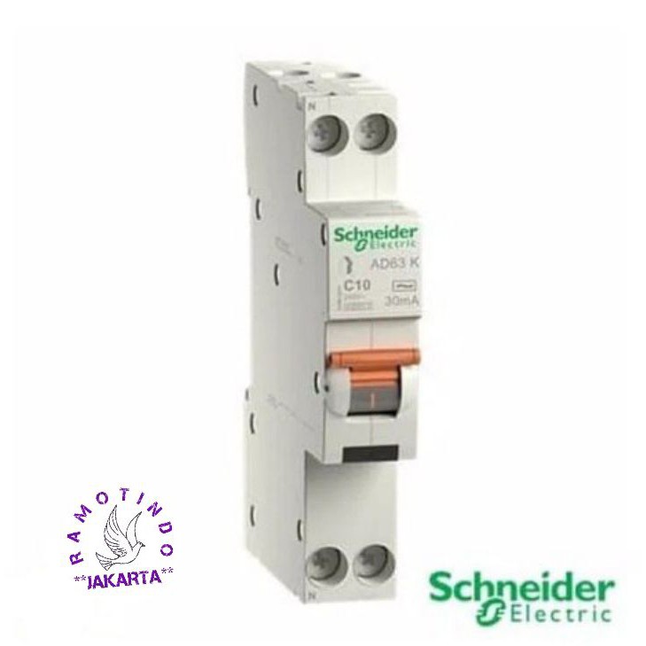 RCBO SCHNEIDER Slim Domae 1P+N (MCB+ELCB) 10A - 16A DOM12521