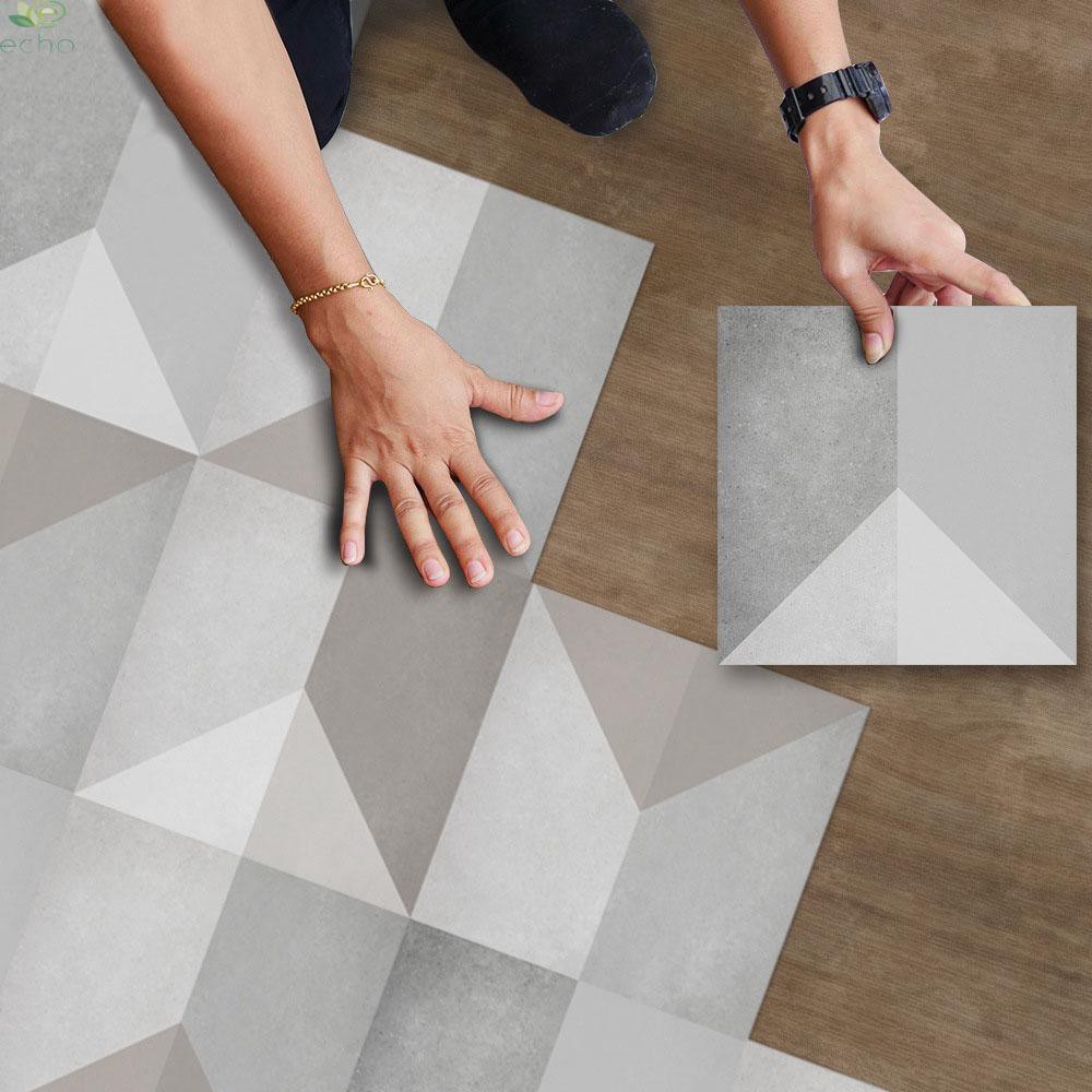 Floor Stickers Non Slip Art Tile Home Background Pvc 30cm30cm Waterproof Self Adhesive Stairs Shopee Indonesia