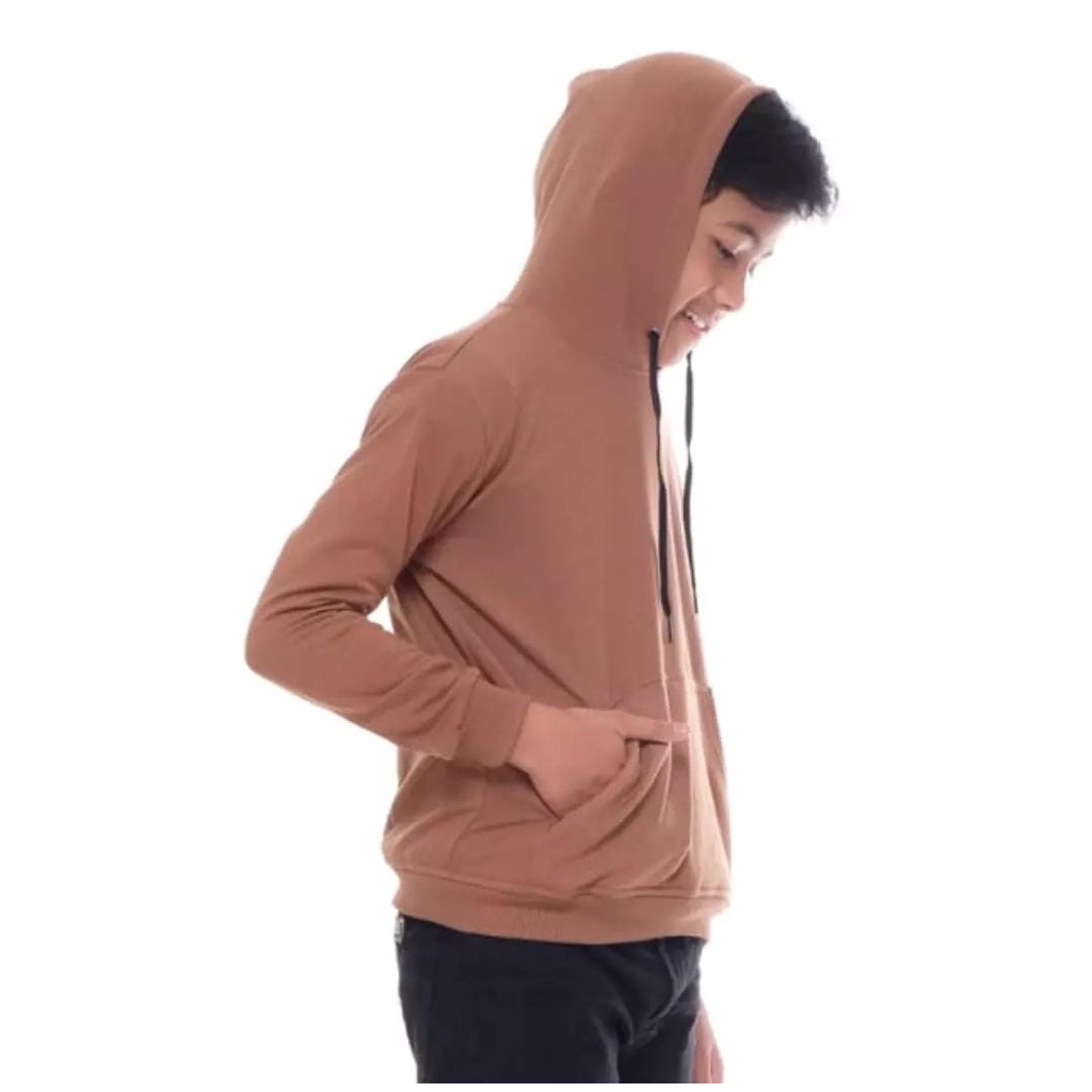 Natural Hoodie || SWEATER HOODIE POLOS II WARNA Creem-Mint-Coksu-Violet-coklat Muda