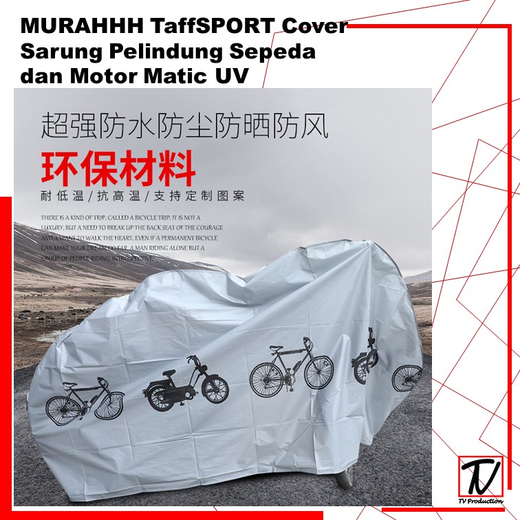 MURAHHH Cover Sarung Pelindung Sepeda dan Motor Matic - UV-2000