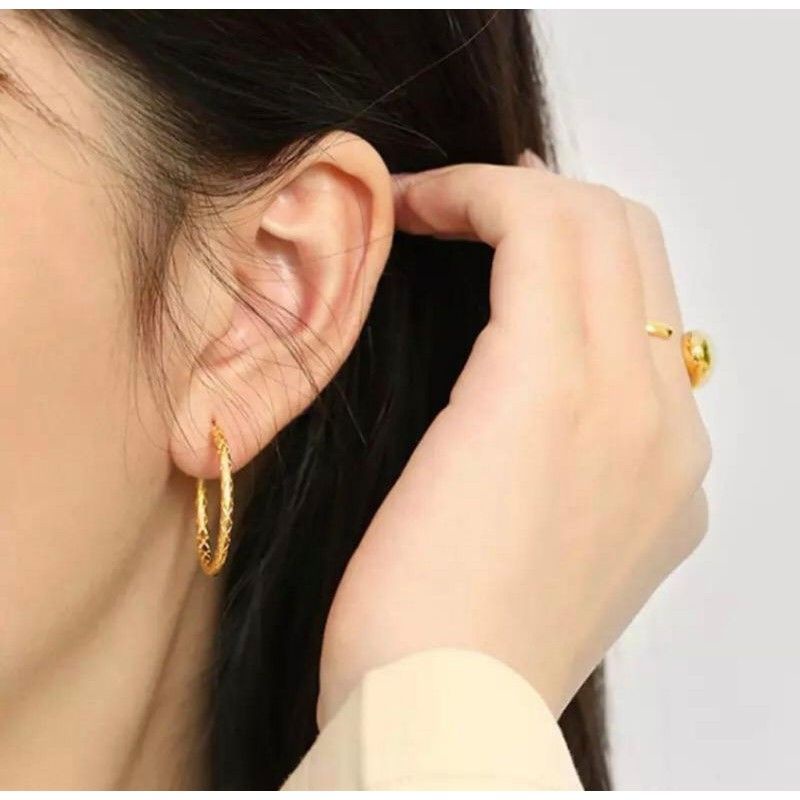 Anting Gipsy Premium Titanium Antikarat