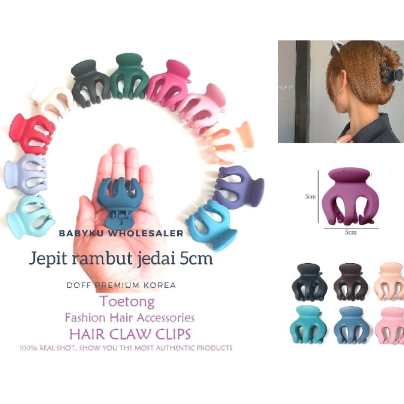 Jepit rambut 5cm 3cm 2cm / Jedai doff korea 5cm 3cm 2cm