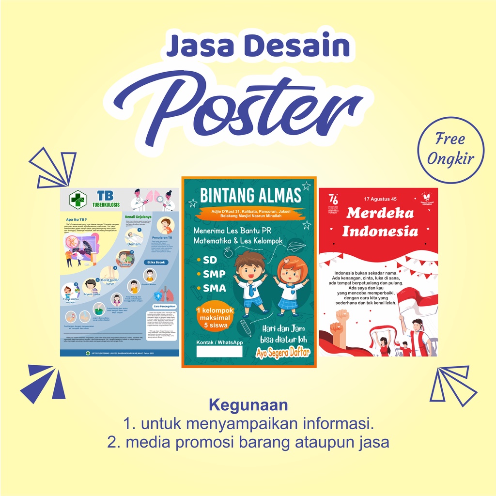 Jasa Desain Poster | Design Leaflet | Brosur