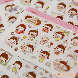 Stiker Sticker Setiker Mini Lucu Mungil Emotikon Emoticon Motif Korea Korean Vintage Untuk Tempelan Buku kertas Case Casing Chasing HP Handphone Vintage Toples Gelas Buku Diary Unik Murah