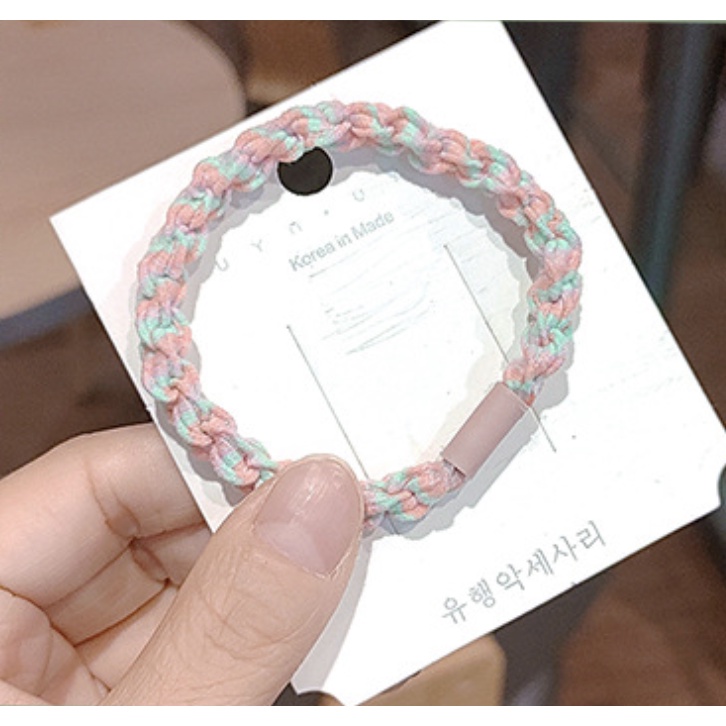 MURMURE.ID | KARET IKAT RAMBUT BASIC SIMPLE WARNA WARNI ALA KOREA HA164-PINK