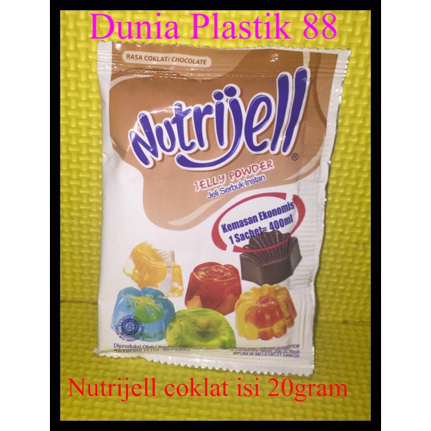 

20gr tepung serbuk agar jelly NUTRIJELL nutrijel COKLAT chocolate