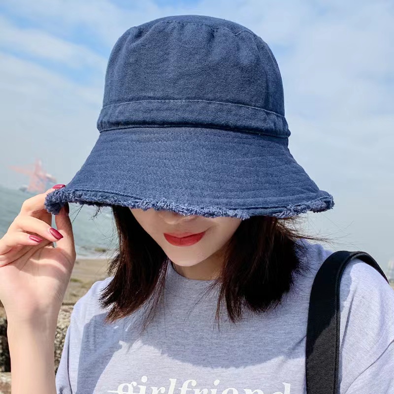 Bucket Hat Model Rawis / Topi Bucket Rawis Unisex -Bucket Hat Ripped  Rawis Rumbai Aneka Warna